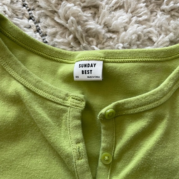 Sunday Best green cropped cardigan XS - Picture 2 of 2